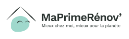 Logo MaPrimeRénov’, aide pour des rénovations écologiques et économiques.