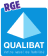 Logo bleu "RGE Qualibat".